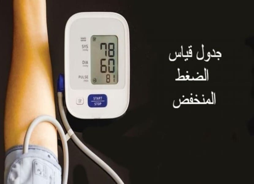 جدول ضغط الدم